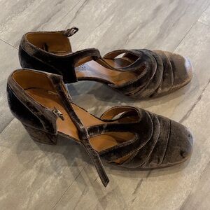 Chic Velvet Strap Heels